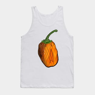 Habanero Chilli Pepper Sticker Spicy Hot Jalapeno Carolina Reaper Tank Top